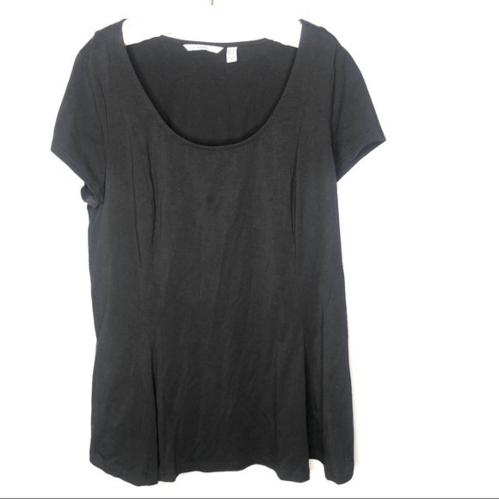 Isaac Mizrahi live! Plus size Black t-shirt